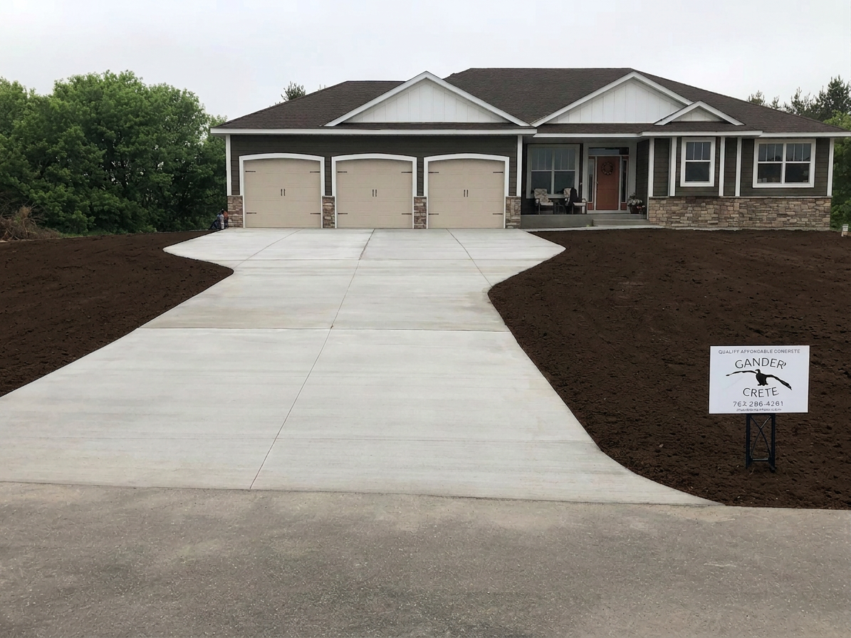 Driveway Gander Crete Sign Sample Photo of Concrete Driveway