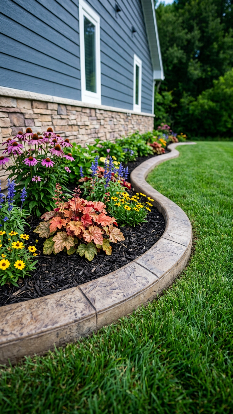 Edging Photo Sample of Decorative Concrete Edging