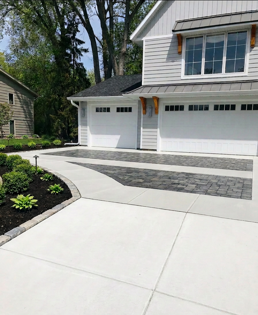Decorative Concrete Driveway